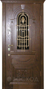 Фото стальная дверь Парадная дверь №356 с отделкой Массив дуба