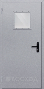 Остеклённая однопольная дверь с антипаникой №16 - фото №2
