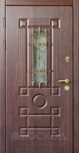 Фото  Стальная дверь Дверь с терморазрывом с ковкой №7 с отделкой МДФ ПВХ