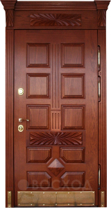 Фото стальная дверь Парадная дверь №57 с отделкой Массив дуба