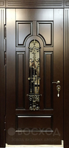 Фото  Стальная дверь Дверь с ковкой №16 с отделкой МДФ ПВХ