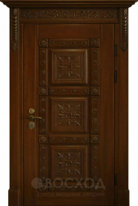 Фото стальная дверь Парадная дверь №375 с отделкой Массив дуба