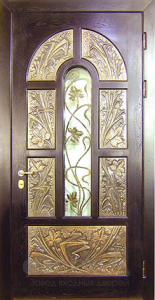 Фото стальная дверь Элитная дверь №18 с отделкой Массив дуба