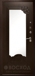 Фото  Стальная дверь С зеркалом №47 с отделкой МДФ ПВХ