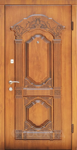 Фото стальная дверь Парадная дверь №381 с отделкой Массив дуба