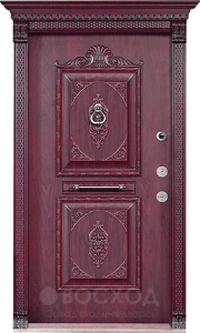 Фото стальная дверь Элитная дверь №14 с отделкой Массив дуба
