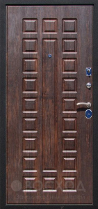 Фото  Стальная дверь Дверь в дом из бруса №7 с отделкой Массив дуба