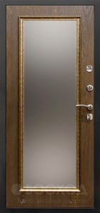Фото  Стальная дверь С зеркалом №6 с отделкой Ламинат