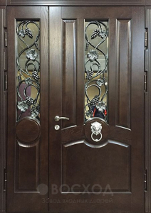 Фото стальная дверь Парадная дверь №66 с отделкой Массив дуба