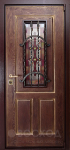 Фото стальная дверь Дверь с ковкой №20 с отделкой Порошковое напыление