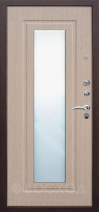 Фото  Стальная дверь С зеркалом №74 с отделкой МДФ ПВХ