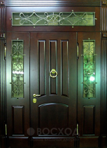 Фото стальная дверь Парадная дверь №114 с отделкой Массив дуба