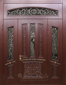 Фото стальная дверь Парадная дверь №349 с отделкой Массив дуба