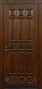 Фото стальная дверь С зеркалом №59 с отделкой Ламинат