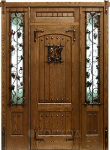 Фото стальная дверь Парадная дверь №8 с отделкой Массив дуба