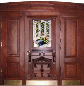 Фото стальная дверь Парадная дверь №44 с отделкой Массив дуба