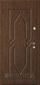 Фото  Стальная дверь Порошок №91 с отделкой Массив дуба