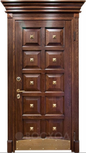 Фото стальная дверь Элитная дверь №6 с отделкой Массив дуба