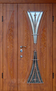 Фото стальная дверь Парадная дверь №397 с отделкой Массив дуба