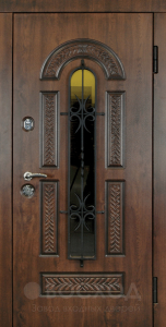 Фото стальная дверь Дверь с терморазрывом с ковкой №5 с отделкой МДФ ПВХ