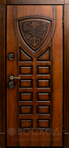 Фото стальная дверь Элитная дверь №21 с отделкой Массив дуба