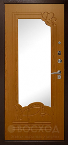 Фото  Стальная дверь С зеркалом №76 с отделкой МДФ ПВХ
