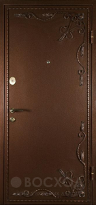 Фото стальная дверь С зеркалом №69 с отделкой МДФ ПВХ