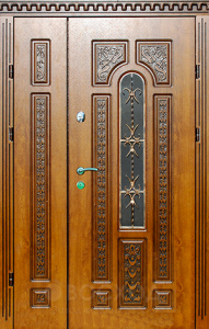 Фото стальная дверь Парадная дверь №105 с отделкой Массив дуба