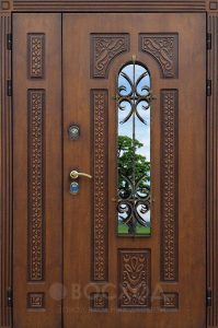 Фото стальная дверь Парадная дверь №332 с отделкой Массив дуба