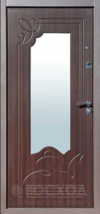 Фото  Стальная дверь Дверь с зеркалом и шумоизоляцией №31 с отделкой МДФ ПВХ