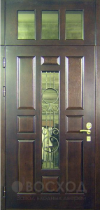 Фото  Стальная дверь Дверь с терморазрывом с ковкой №4 с отделкой МДФ ПВХ