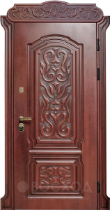 Фото стальная дверь Парадная дверь №354 с отделкой Массив дуба