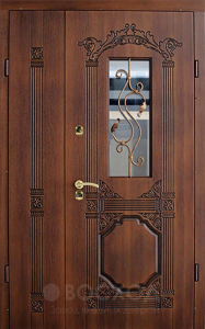 Фото стальная дверь Парадная дверь №111 с отделкой Массив дуба