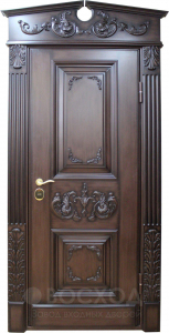 Фото стальная дверь Элитная дверь №1 с отделкой Массив дуба